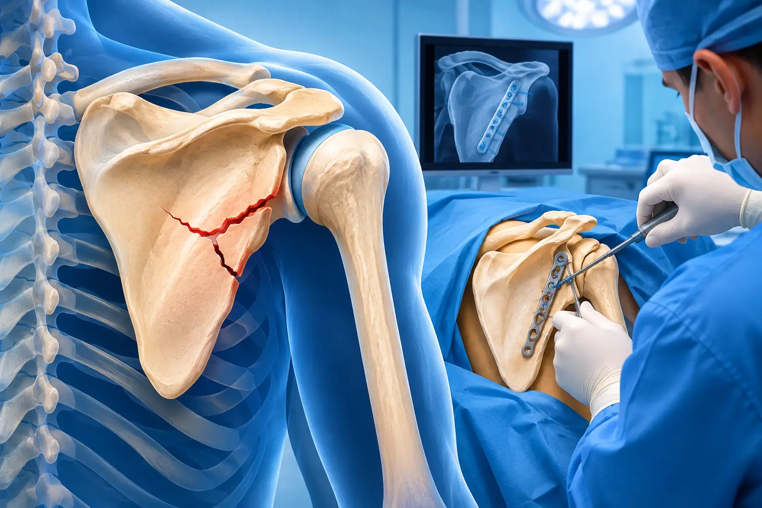 Cirurgia para fratura escapular: quando indicar